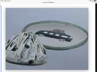 Legetæppe til baby med pose til legetøj NYT