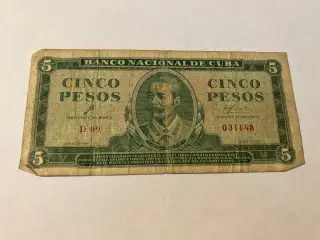 5 Pesos 1961 Cuba