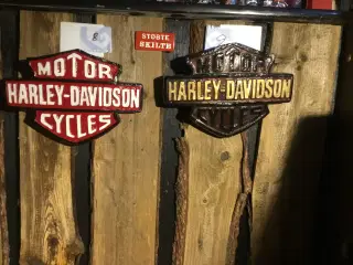 Støbte Harley Davidson skilte