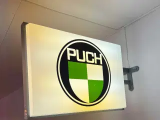 Puch lys skilt