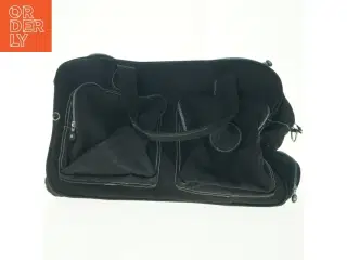 Sort sportstaske med hjul (str. 50 x 28 cm)
