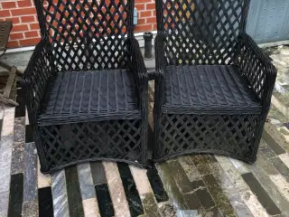 Havestole rattan 4 stk