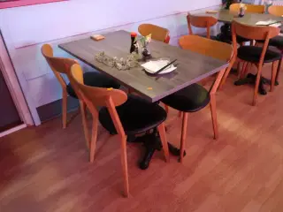Bord med 4 stk. stole
