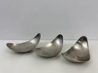 3 stk. Georg Jensen 'leaf' skåle