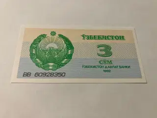 3 So'm Uzbekistan