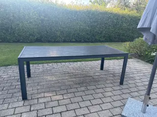 Havebord non wood sort antracitgråt aluminium stel