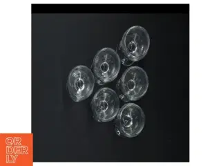 Sæt med vinglas (str. 10 cm. 6 styk)