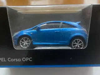 Opel Corsa OPC blå, 1:67, mærke Norev, kr. 200,-