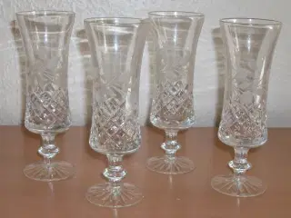 elegante glas i ægte krystal glas