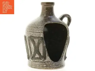 Strehla Keramik lyseholder mærket 1316 GDR (str. 15 x 12 x 9 cm)