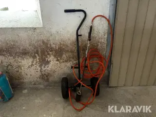 Gasbrænder med flaskevogn