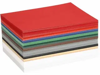 Julekarton A6, 300 ark i assorterede farver