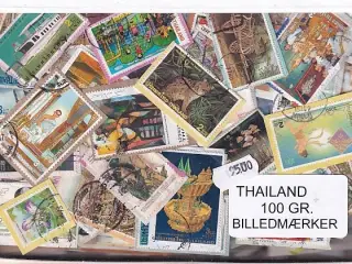 Thailand 100 g. Billedmærker - Tæt Klip.