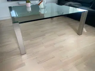 Sofabord glas 2 cm tyk glas flot og tidløs