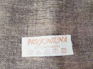 ⭐️- Elegant og Blødt Pashmina Tørklæde - UBRUGT
