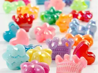 Figurperler, diam. 10 mm, hulstr. 3 mm, 65 g, 125ml/ 1 pk.