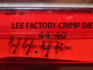 Lee 44-40 crimp die