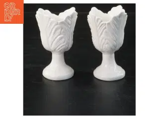 Romantiske Hvide Æggebægre (str. 10 cm)