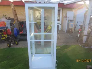 1 stk Glas montre med 3 hylder