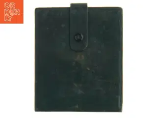 Sort læderpung (str. 12x10 cm)