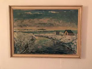 Køllner maleri fra Brydegård strand.