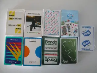 Bridge/poker - diverse reklame spillekort