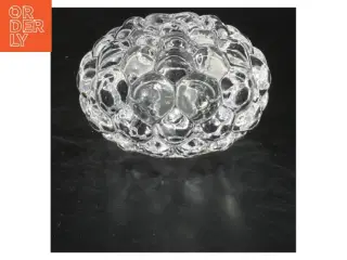Lysestage af glas (str. 7x11 cm)