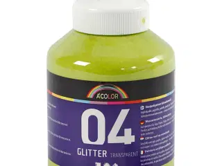 Akrylmaling Glitter, limegrøn, 500ml/ 1 fl.