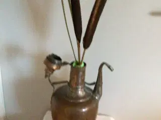Gammel kobberkande 40 cm høj 