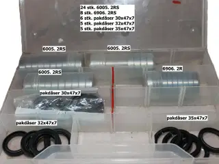 Lejer og Pakdåser i forskellige størrelser