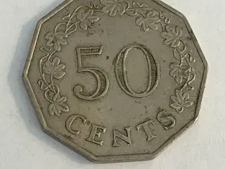 50 Cents Malta 1972