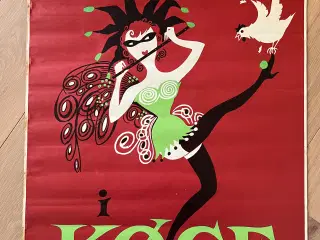 Plakat fra Køge karneval fra 1963