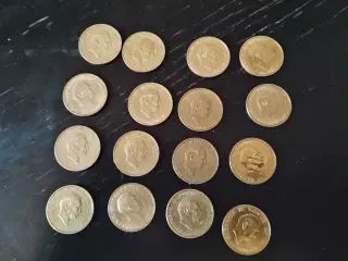 1 Kr gammel dansk mønter 