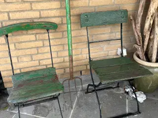 Café stole og Spredegreb RETRO i flot grøn farve