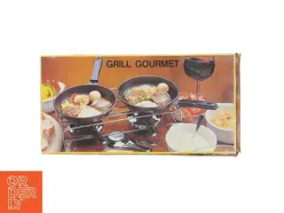 Grill gourmet sæt med pander, brændere og stativ