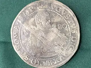 Sachsen Thaler Sølvmønt 1580