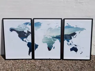 Plakater - Verdenskort