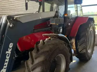 Case IH 5130 Maxxum Med frontlæsser, siloskovl, balletang & ballespyd
