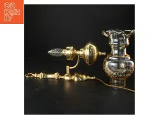 Vægmonteret guld lampe (str. 30 cm)