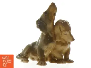 Bing og Grøndahl Gravhunde i porcelæn (str. 11 cm)