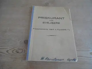 Priskurant for svejsere – Frederikshavn Værft & Fl