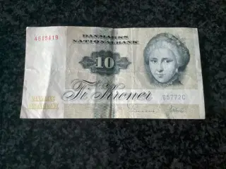 10 kr. seddel fra 1972
