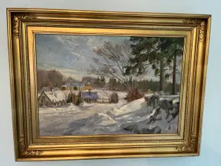 maleri af Harald Pryn 'Ørholmgård i Søllerød' 