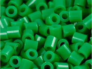 PhotoPearls, str. 5x5 mm, hulstr. 2,5 mm, medium, grøn (16), 1100stk./ 1 pk.