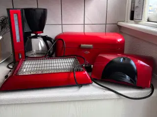 Køkken maskiner i rød 