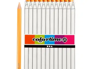 Colortime Farveblyanter, L: 17,45 cm, mine 5 mm, JUMBO, lys pudder, 12stk./ 1 pk.