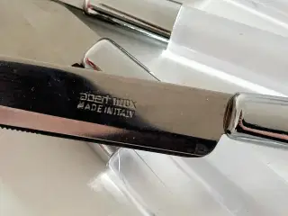 Retroknive, Abert Inox, stål m plast, 6 stk samlet, NB