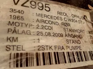 Mercedes - Benz Aircondition rør
