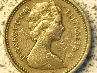 One Pound 1983 Royal Arms mønter, United Kingdom  