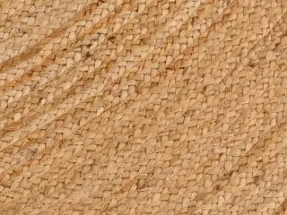 Gulvtæppe 240 cm flettet jute rundt